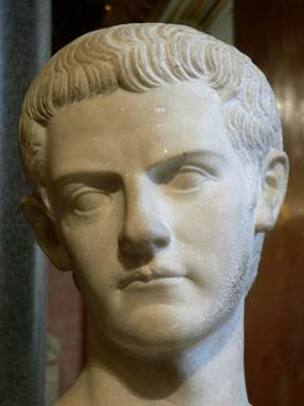Caligula Roman Emperor (r. 37-41 CE)  Musee du  Louvre, Paris,